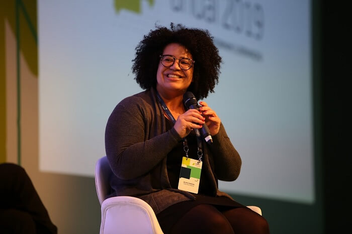 Selma Moreira durante o Encontro Anual de Líderes 2019 da Fundação Lemann